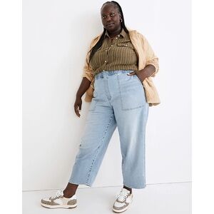 Madewell Plus Pull-On Relaxed Jeans in Bellview Wash
